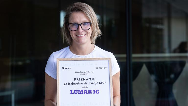 Lumar dobitnik posebnog priznanja za održivo poslovanje u području ESG-a među malim i srednjim poduzećima
